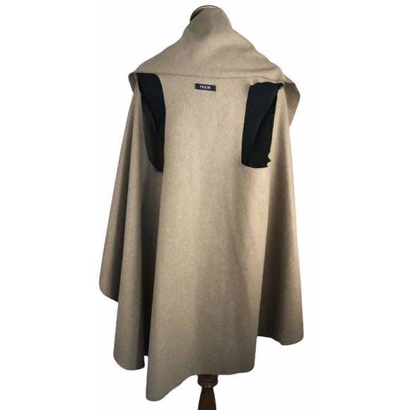 FineJo Womens Camel Open Front Drape Vest One Size - Picture 3 of 8